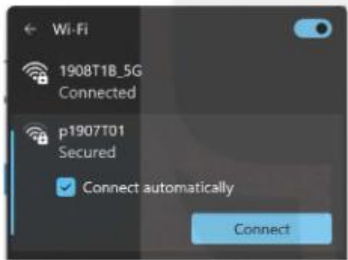Hình 3.10. Giao diện thiết lập kết nối Wi-Fi