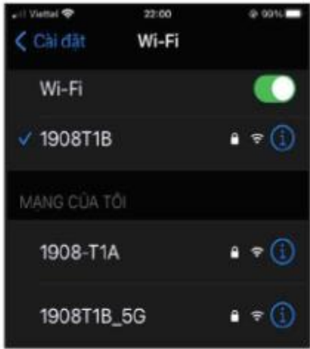 Hình 3.9. Giao diện tìm các WAP ở gần