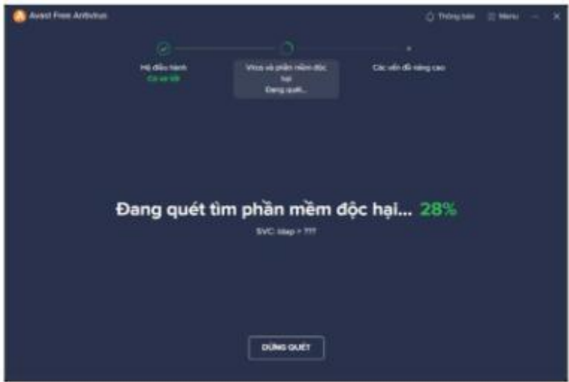 Hình 6.4. Thông báo tiến trình cài đặt