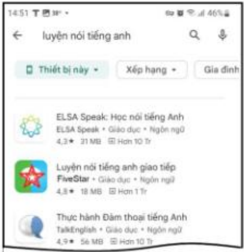 Hình 6.9. Bước 3: Chọn ứng dụng cài đặt