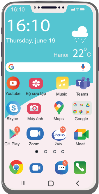 Hình 7.6. Một số ứng dụng trên điện thoại
