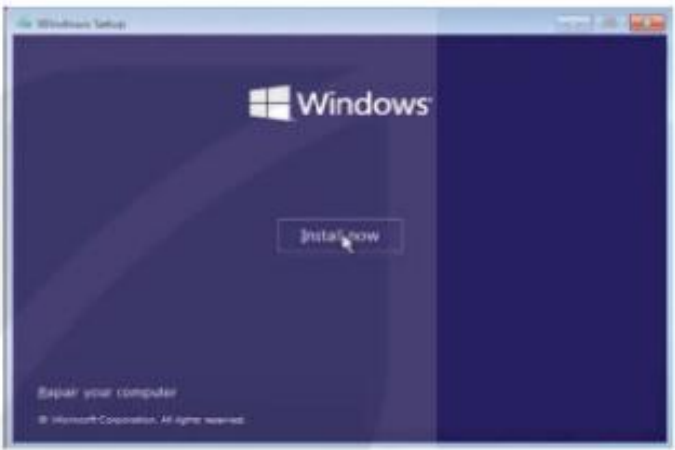 Hình 7.5. Bấm vào Install now để bắt đầu