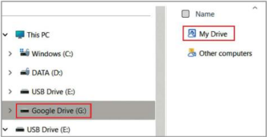 Hình 9.9. My Drive được tạo ra trên máy tính