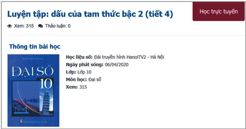 Hình 10.9. Giới thiệu học liệu