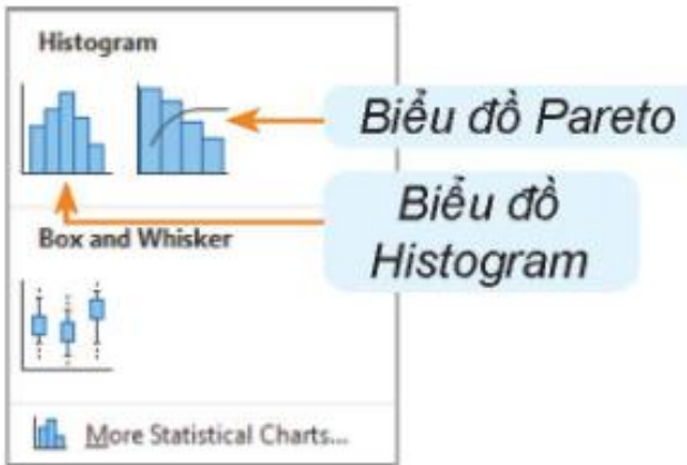 Hình 13.3. Các dạng biểu đồ Histogram