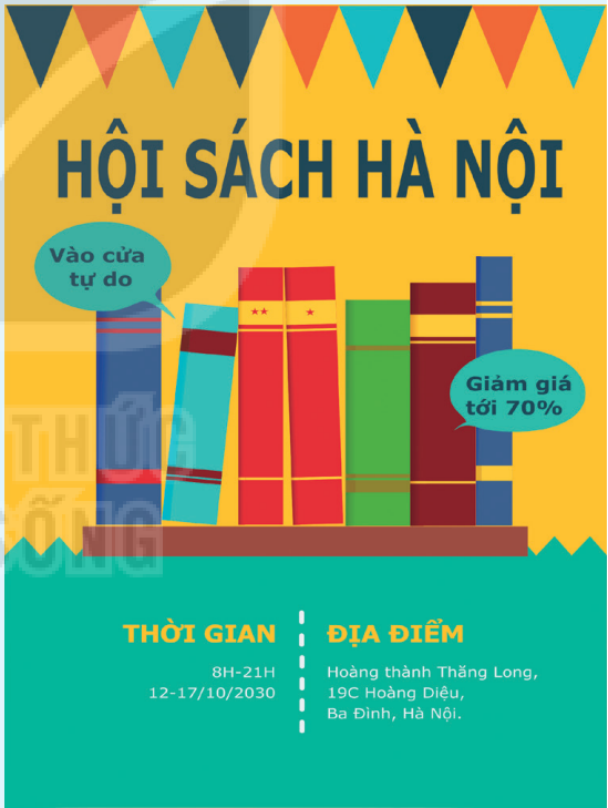 Hình 15.1. Tờ rơi Hội chợ sách