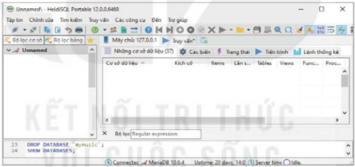 Hình 24.3. Minh hoạ xoá CSDL