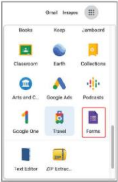 Hình 27.1. Ứng dụng Forms của Google