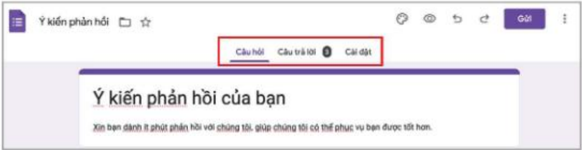 Hình 27.8. Thông tin về số câu trả lời