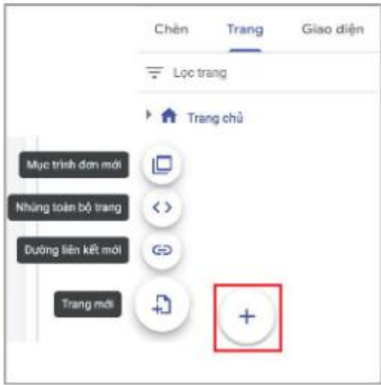 Hình 28.2. Thao tác tạo trang mới