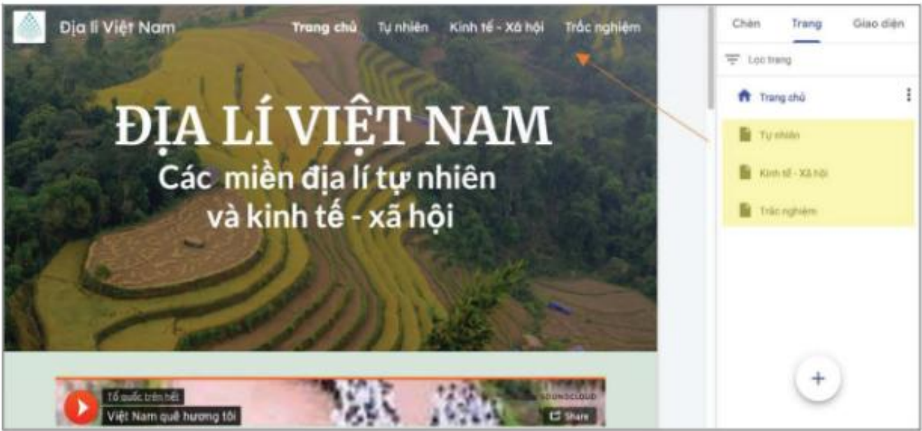 Hình 28.3. Kết quả hiển thị sau khi tạo ba trang mới