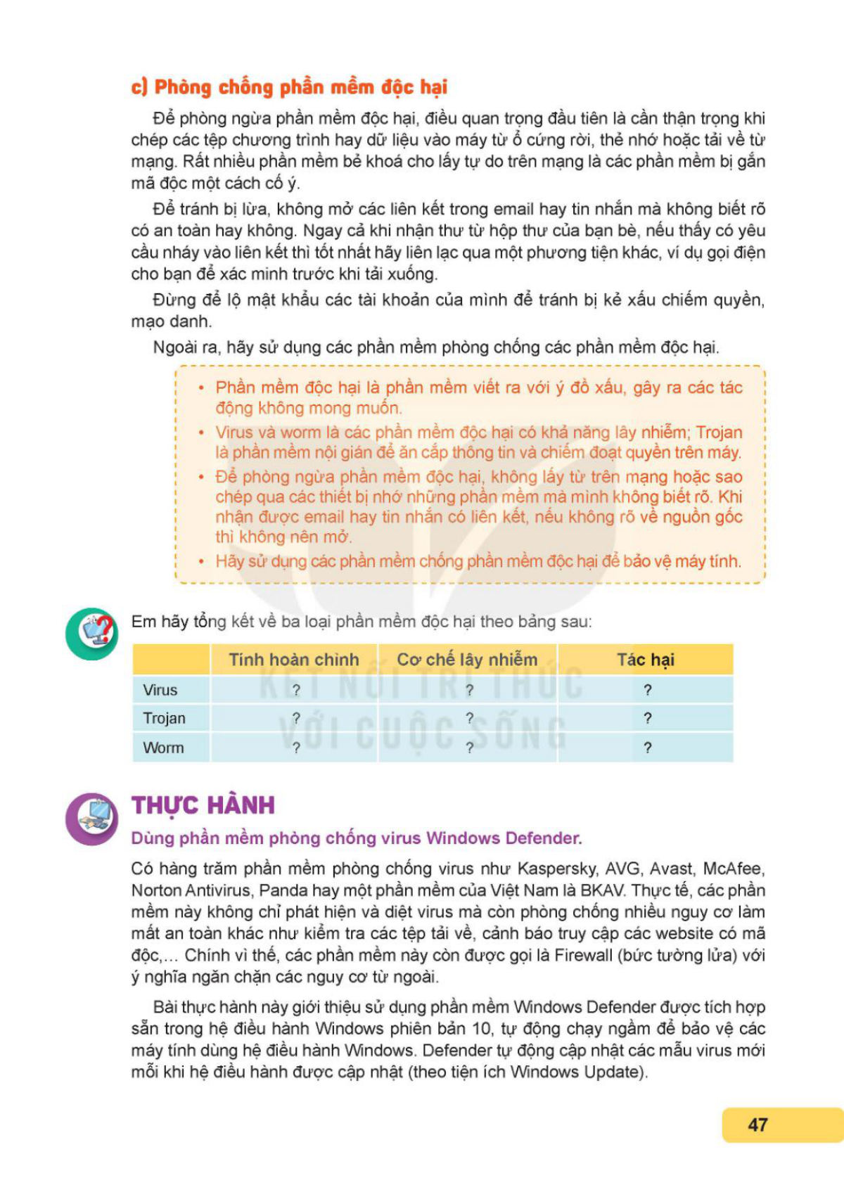 SGK bài 09 – trang 47