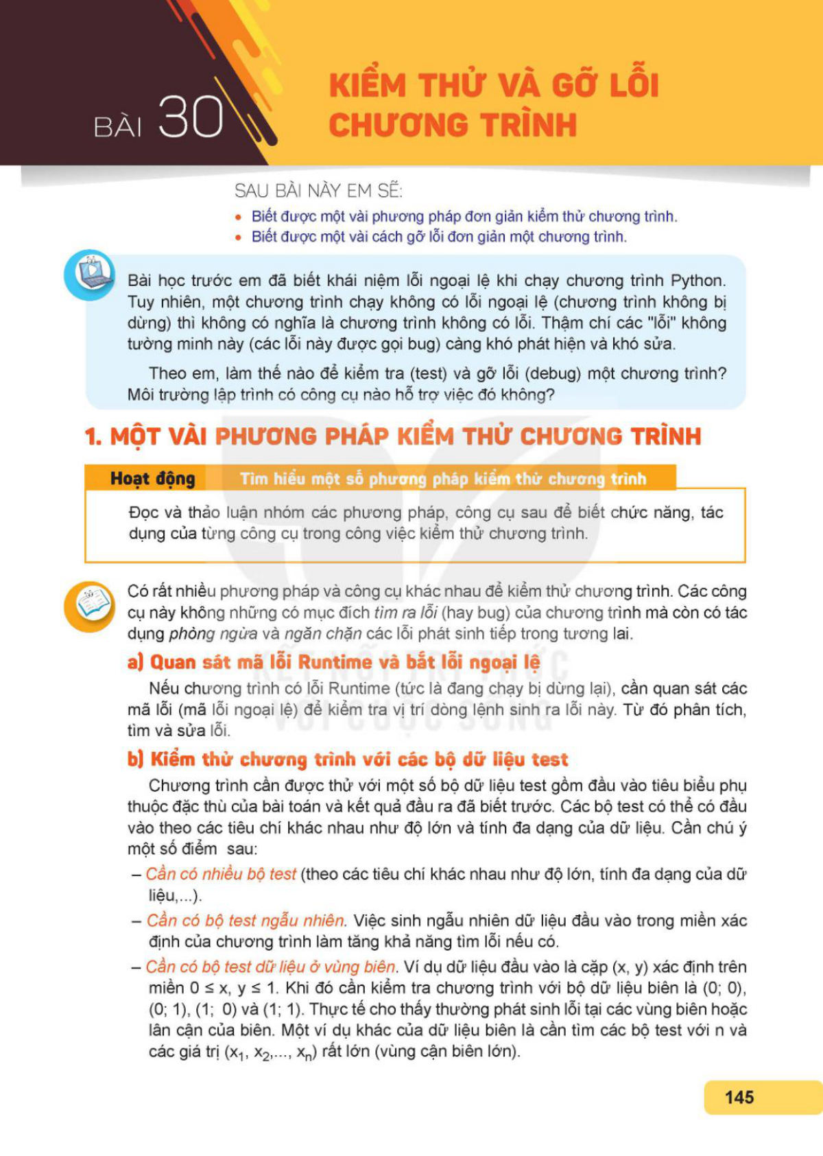 SGK bài 30 – trang 145