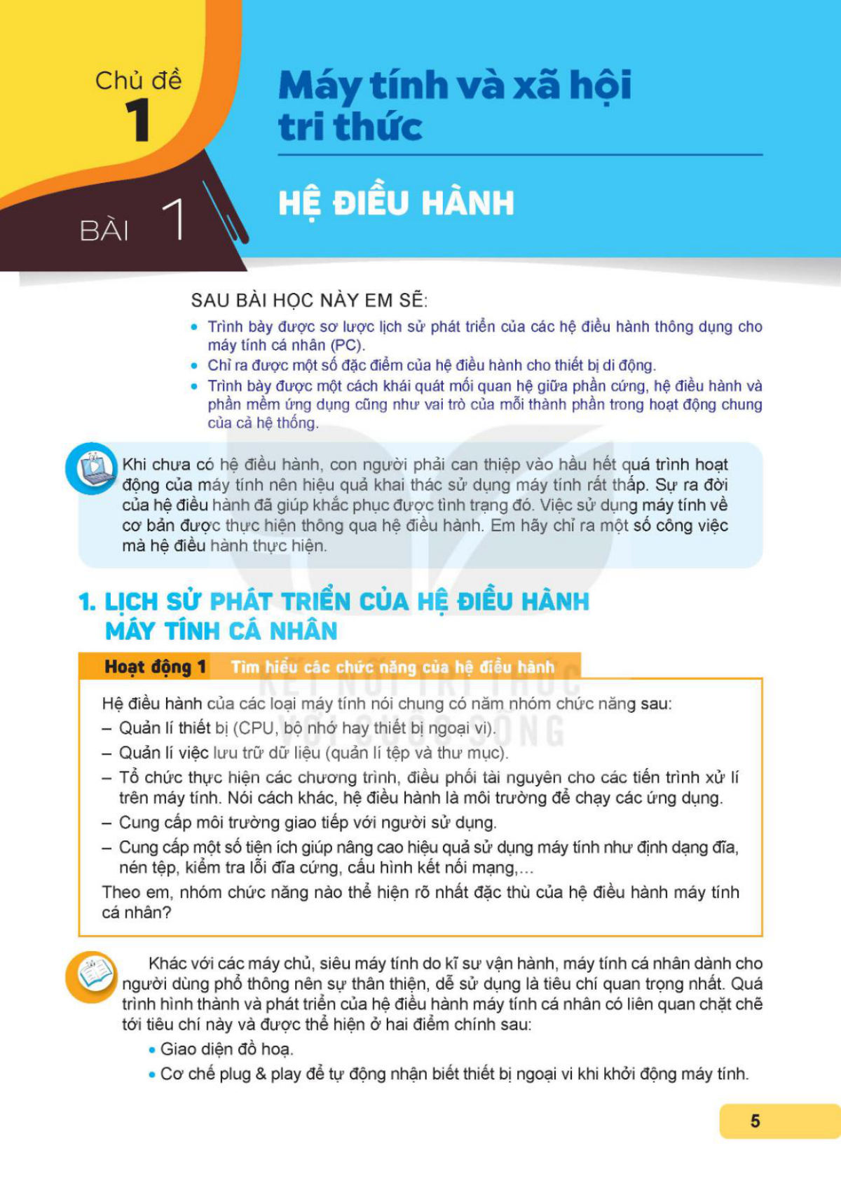 SGK bài 01 – trang 5