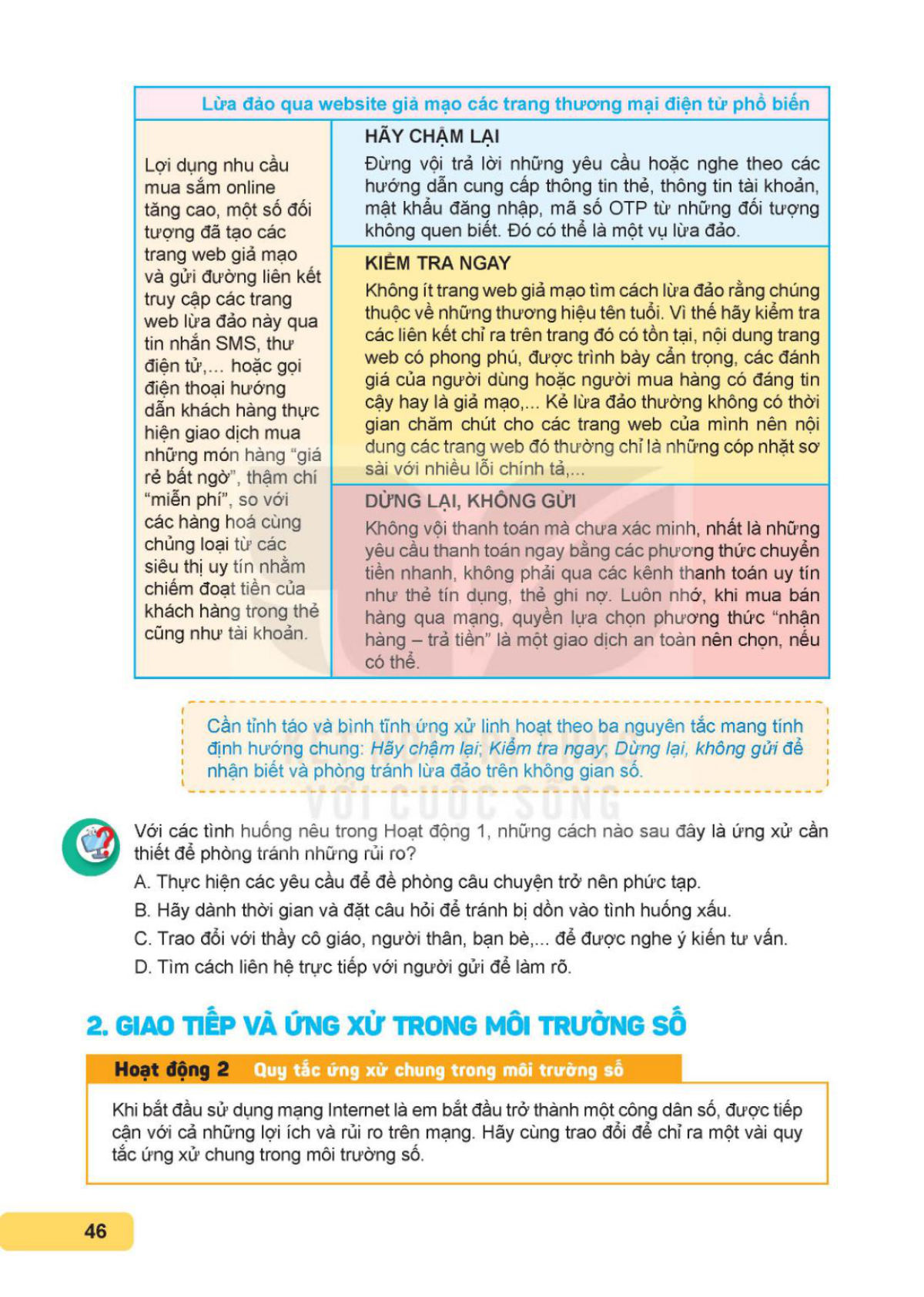 SGK bài 09 – trang 46