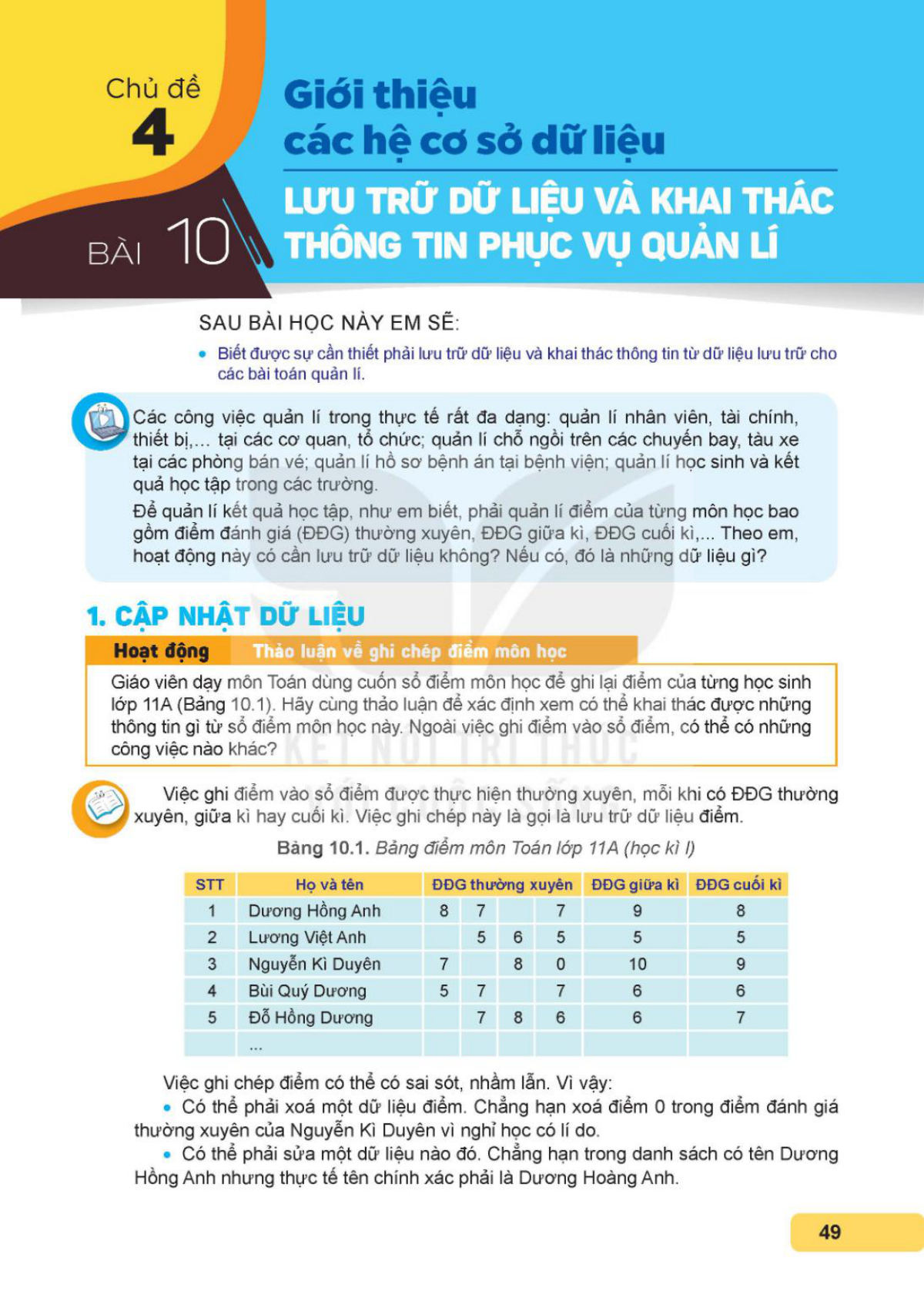 SGK bài 10 – trang 49