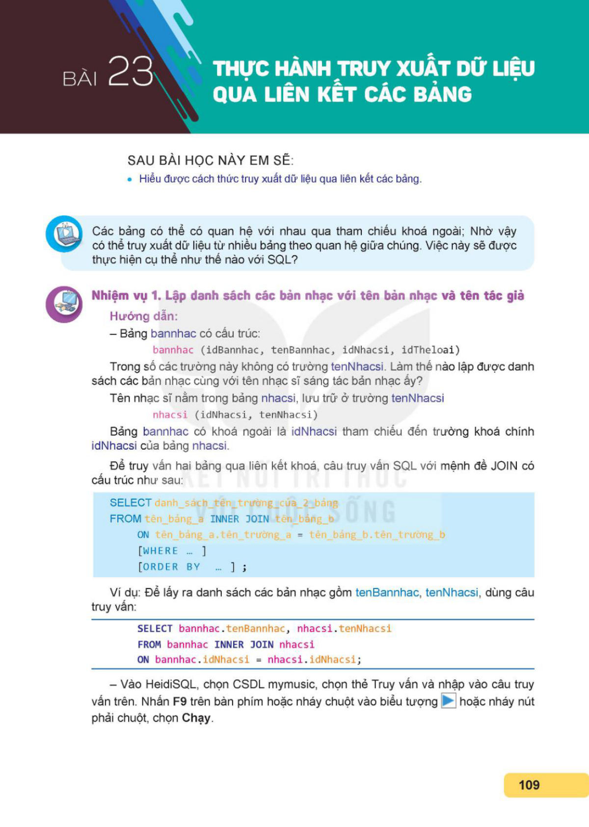 SGK bài 23 – trang 109